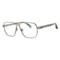 Philipp Plein VPP114M Metal Square Frame Eyeglasses — Gray