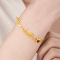 Personalizada Pulsera Corazón Piedra de Nacimiento con Nombre Dainty Jewelry Valentine's Day Mother's Day Birthday Gift for Couples Moms