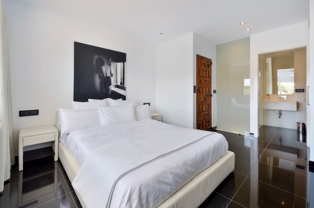 Super Rare 8-Bedroom Luxury Seafront Ibiza Villa with Private Beach, Panoramic Rooftop and Underground DJ Room in Santa Eulalia