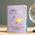 Planificador personalizado Mapa de viaje 2026 Agenda A5 con nombre y título Regalo de aniversario de viaje para viajeros Graduados