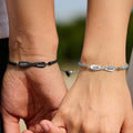 Personalizado Romántico Infinito Amor Dos Nombres Pareja Pulseras Juego de 2 Aniversario Cumpleaños Regalo para Pareja Amante