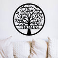 Árbol genealógico personalizado de metal con 1-20 nombres Decoración de pared Día del padre Día de la madre Regalo de inauguración de la casa para la familia