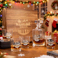 Decantador de whisky personalizado con tema navideño y nombre grabado Regalo navideño de uso diario para los amantes del whisky