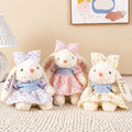 Conejito de peluche con lazo personalizado con nombre de purpurina Cumpleaños Baby Shower Regalo para niños