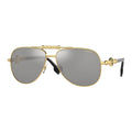 Versace VE2236 Polarized Gold-Plated Aviator Sunglasses — Gold