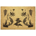 Ferns and Flowers Door Mat