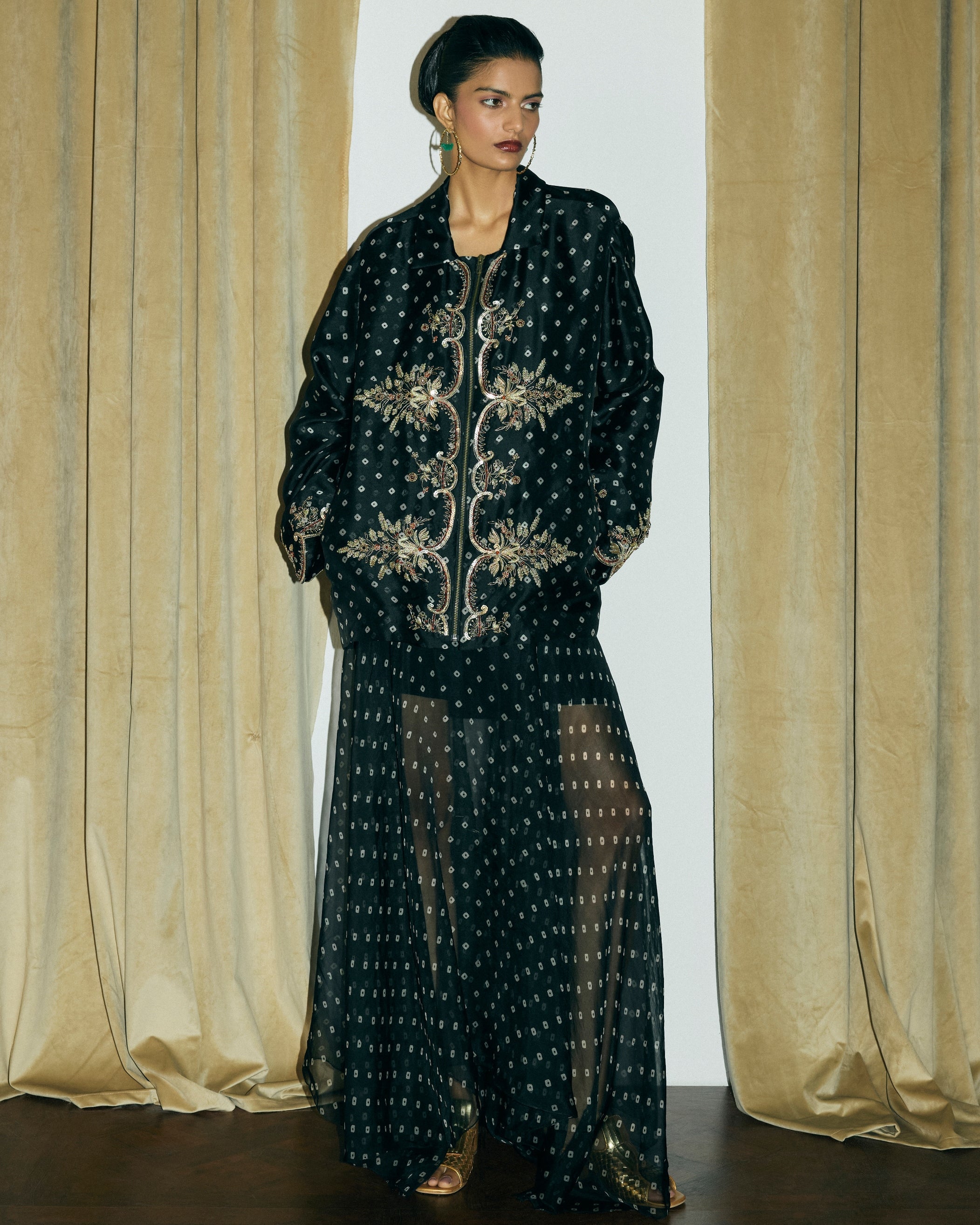 Lamile Jacket With Bianca Skirt By KYNAH, Luxury Indian Fashion & Bridal Wear
