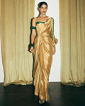 Gold Audrey Dress With Erika Jacket By KYNAH, Luxury Indian Fashion & Bridal Wear