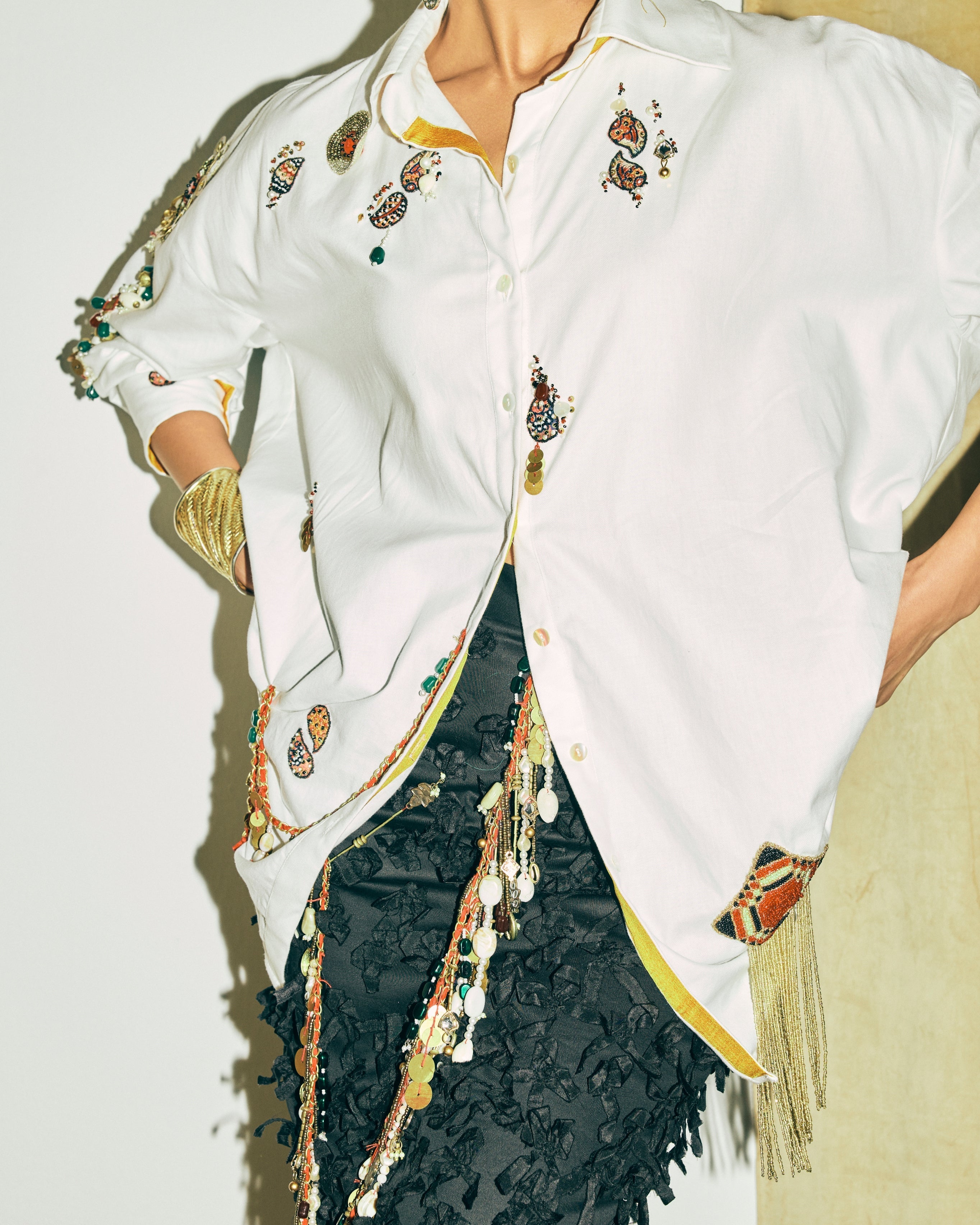 Tilla Shirt By KYNAH, Luxury Indian Fashion & Bridal Wear