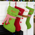 Bufanda Personalizada Botón Medias de Navidad con Nombre Decoración del Hogar Regalo de Navidad para Niños Amigos Familia