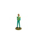 Figura TF1 de colección Tintin Herge con uniforme verde 13cm