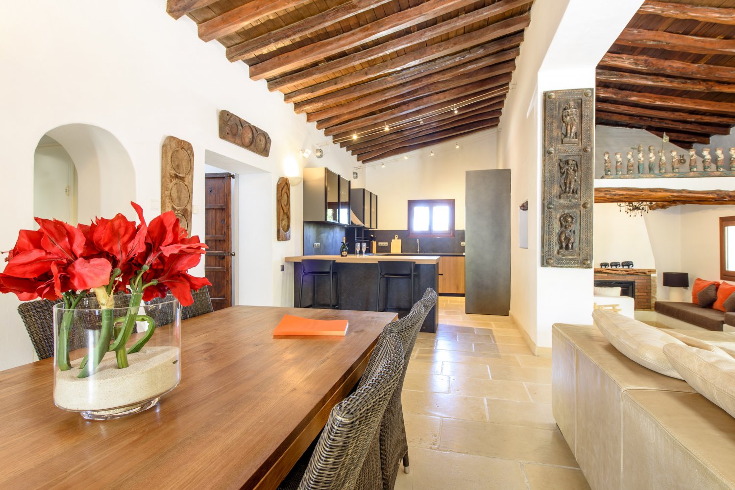 200-Year-Old Classic Ibizan Farmhouse Finca with Cozy Interiors in Ibiza Town