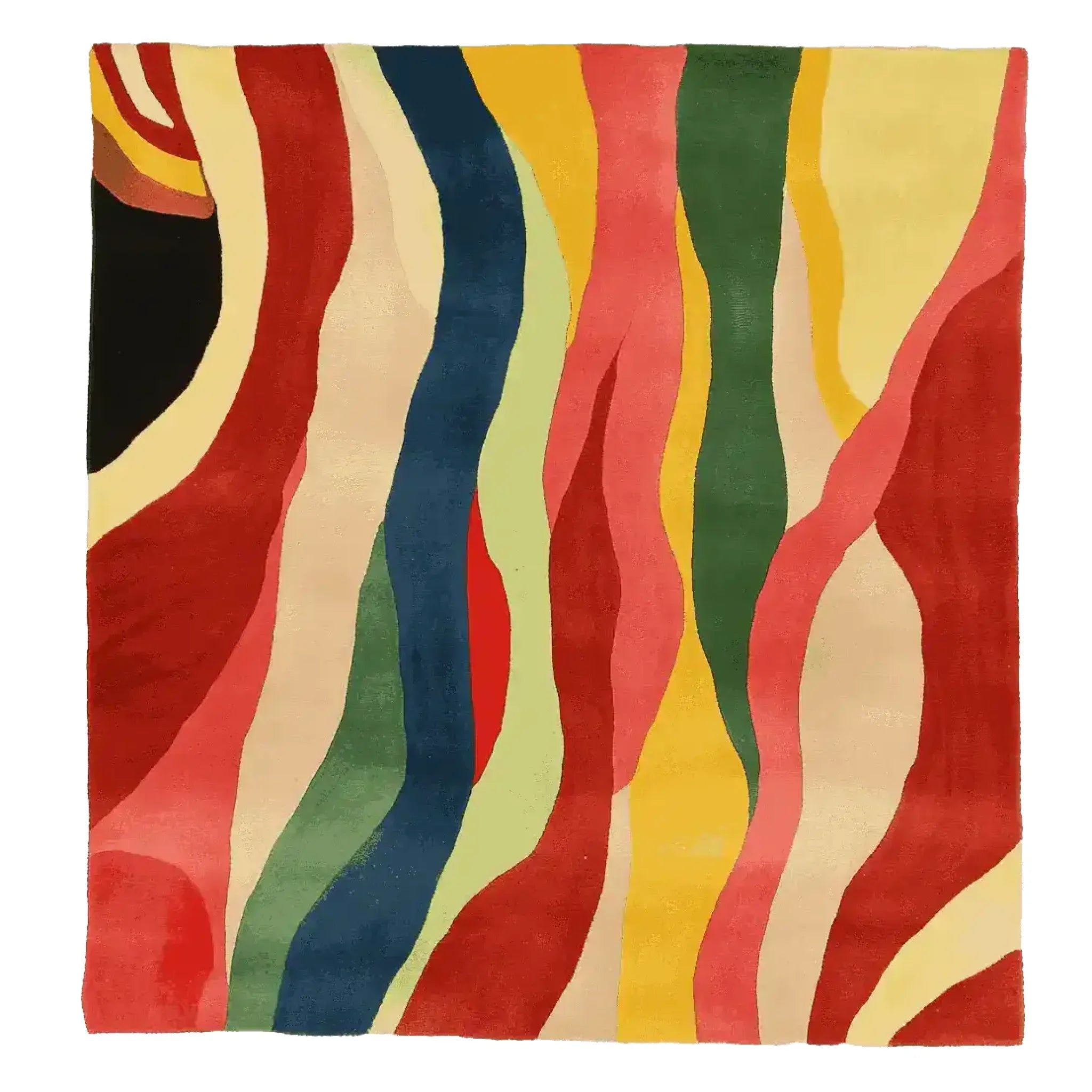 Flame Rhythm Hand Tufted Rug