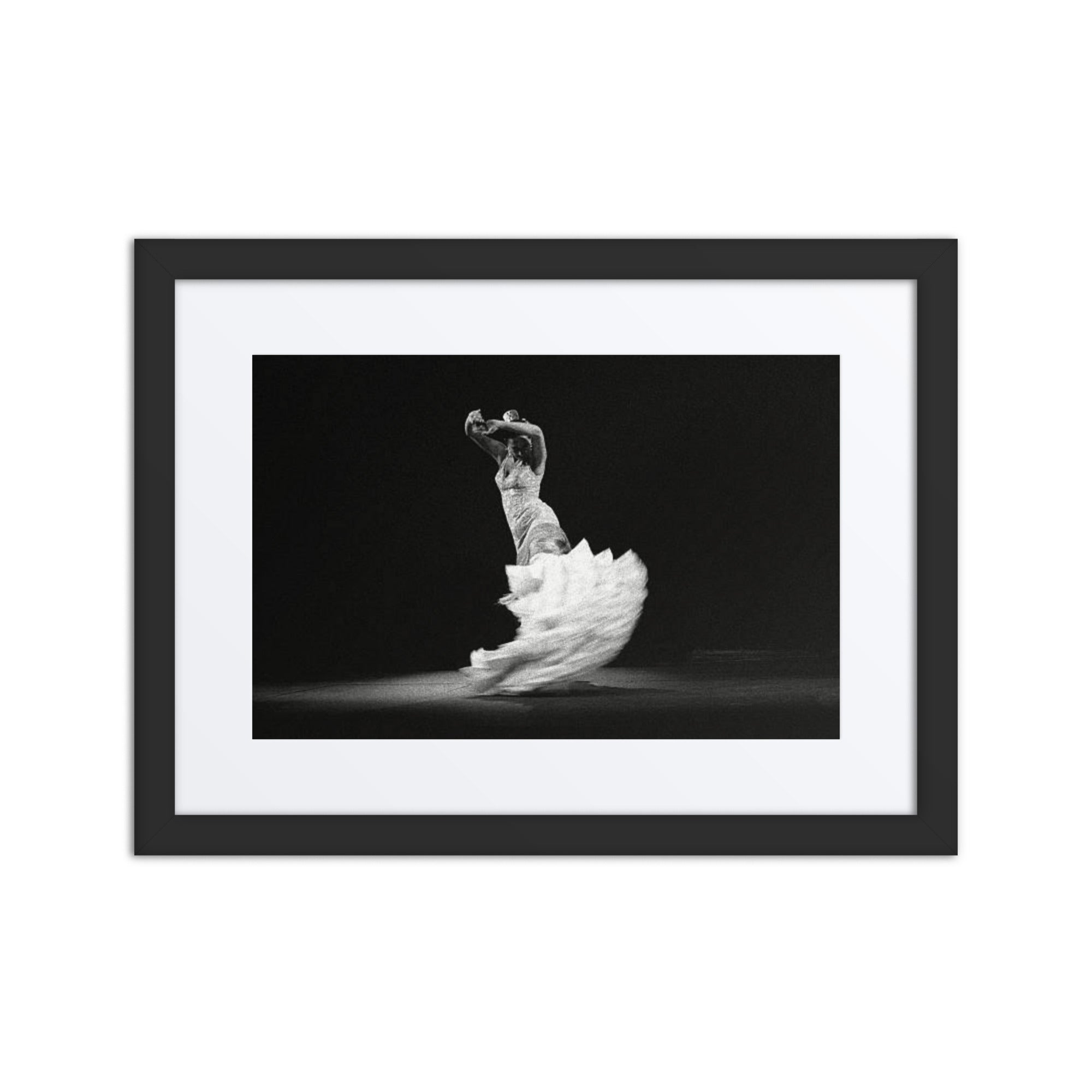 Flamenco Moment | Dance-Art Framed Poster #32 (17.5" H x 21.5" W)