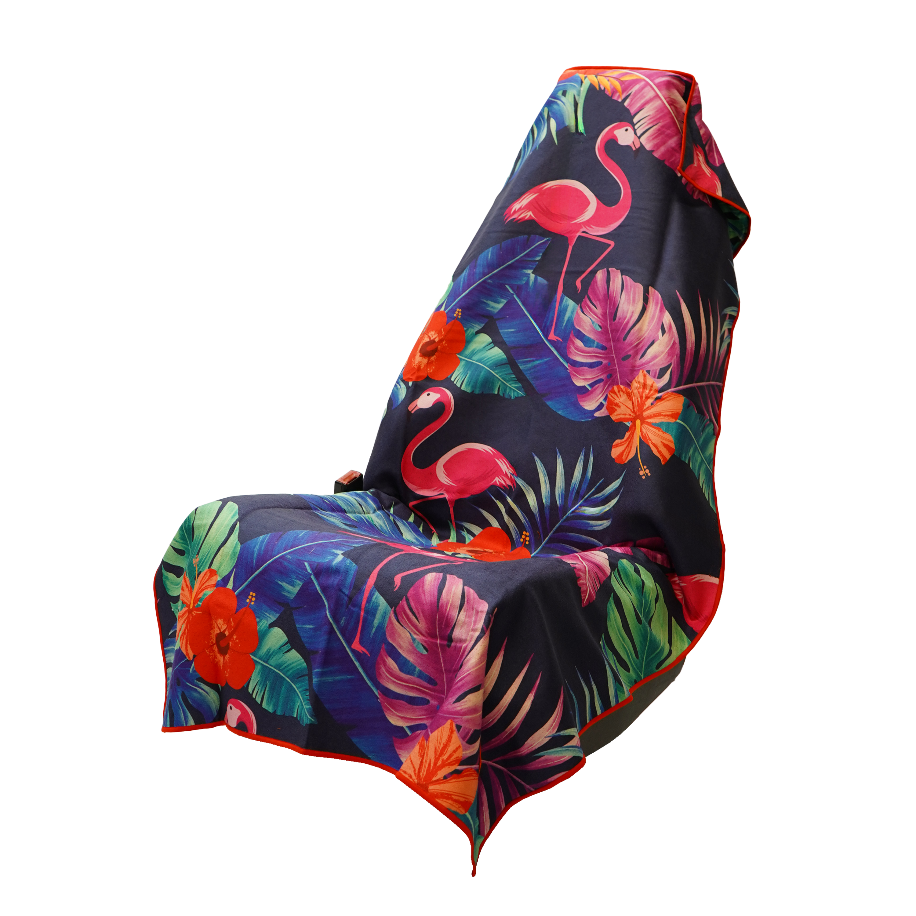 Sprints Flamingos Car Seat Cover Towel w/ Snaps