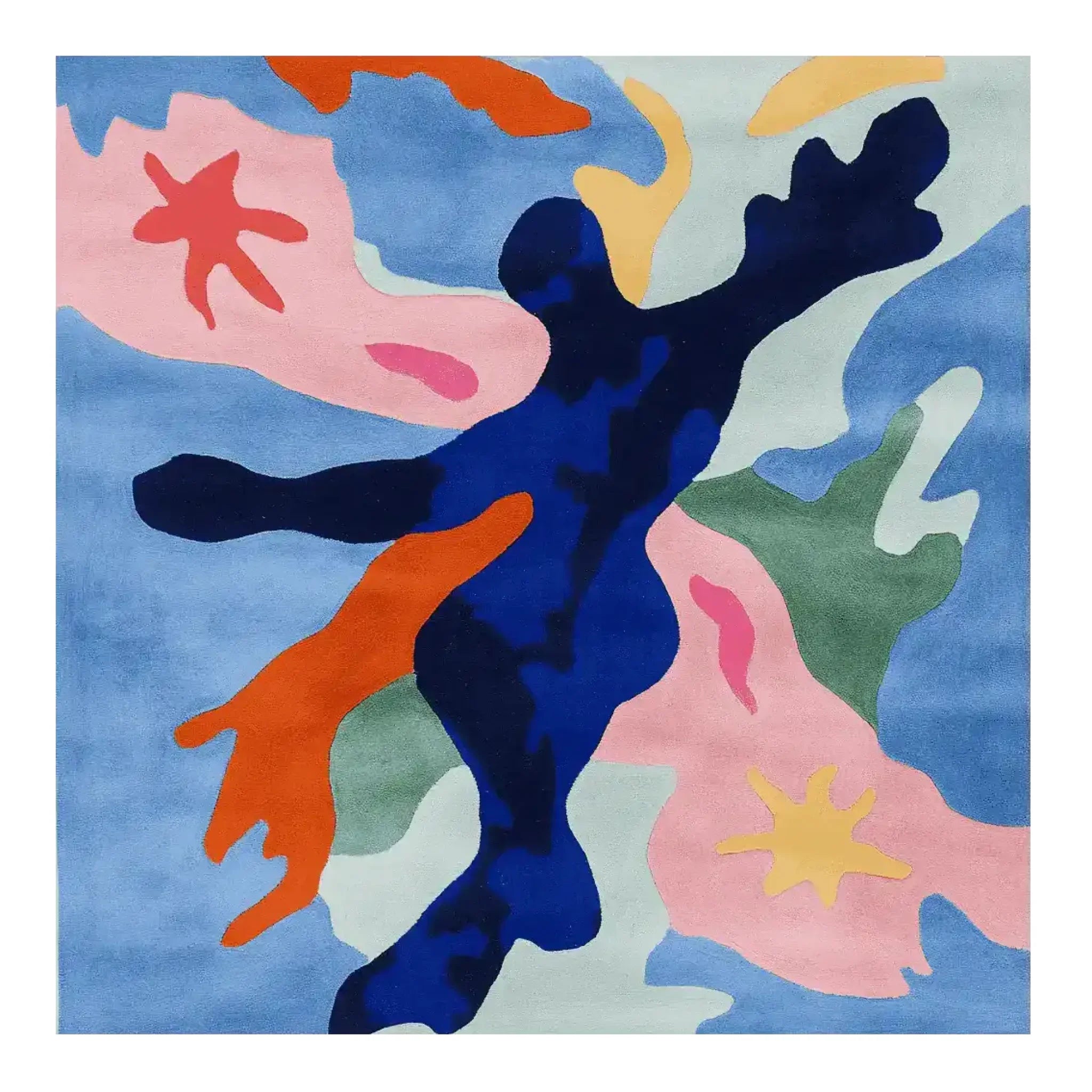 Floating Form Hand Tufted Rug
