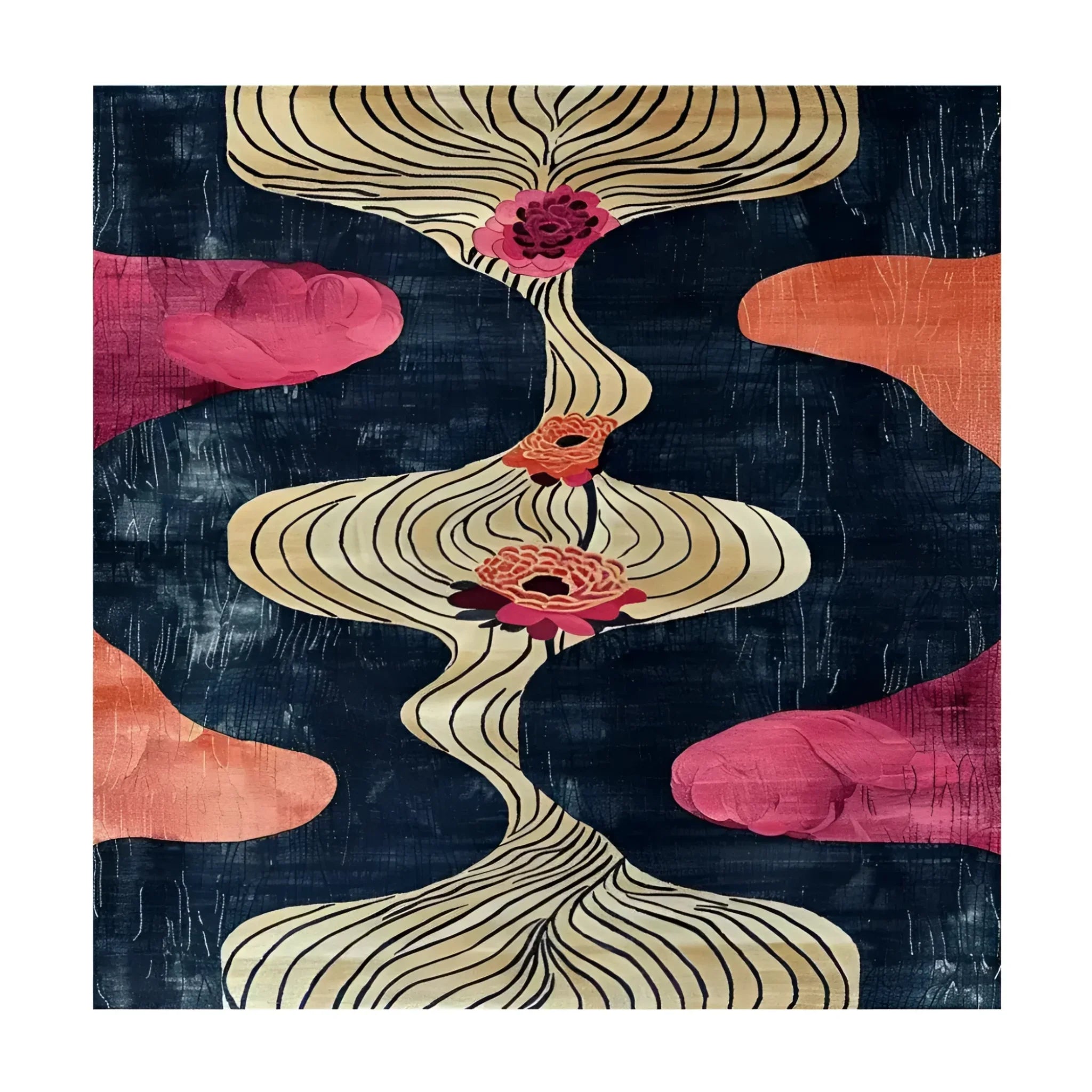 Floral Drift Hand Tufted Rug