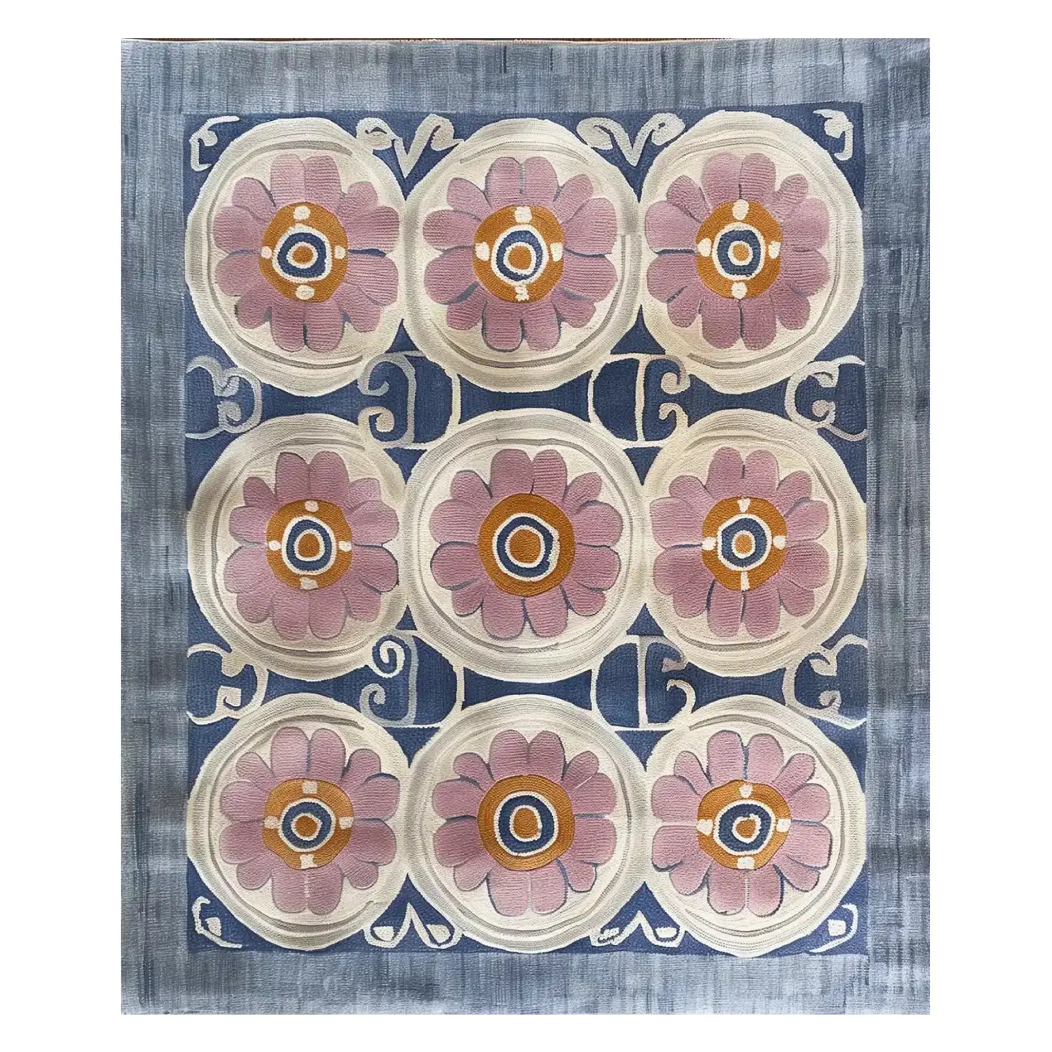 Floral Revival Hand Tufted Wool Rug