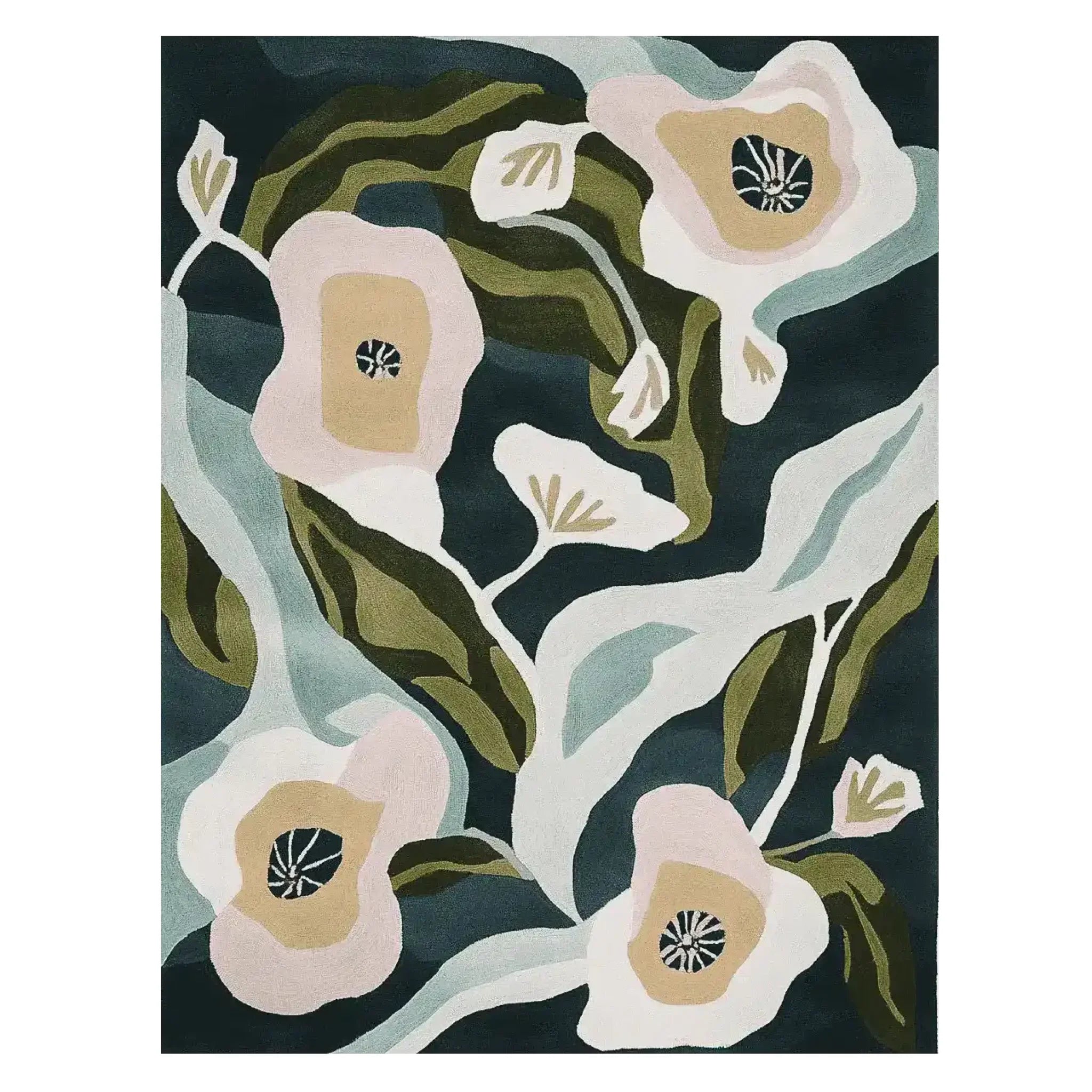 Floral Rush Hour Hand Tufted Rug