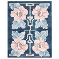 Floral Symmetry Dance Hand Tufted Wool Rug