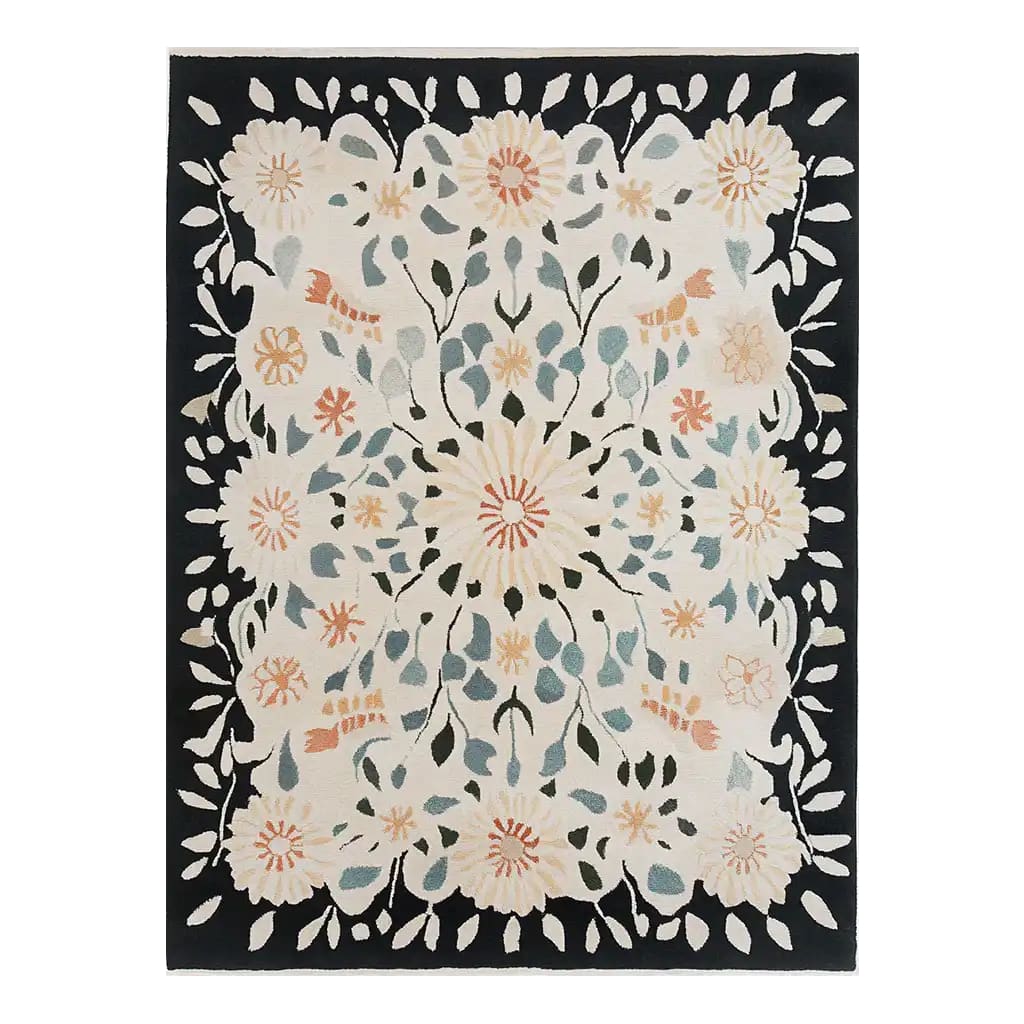 Floral Symphony Hand Tufted Wool Rug