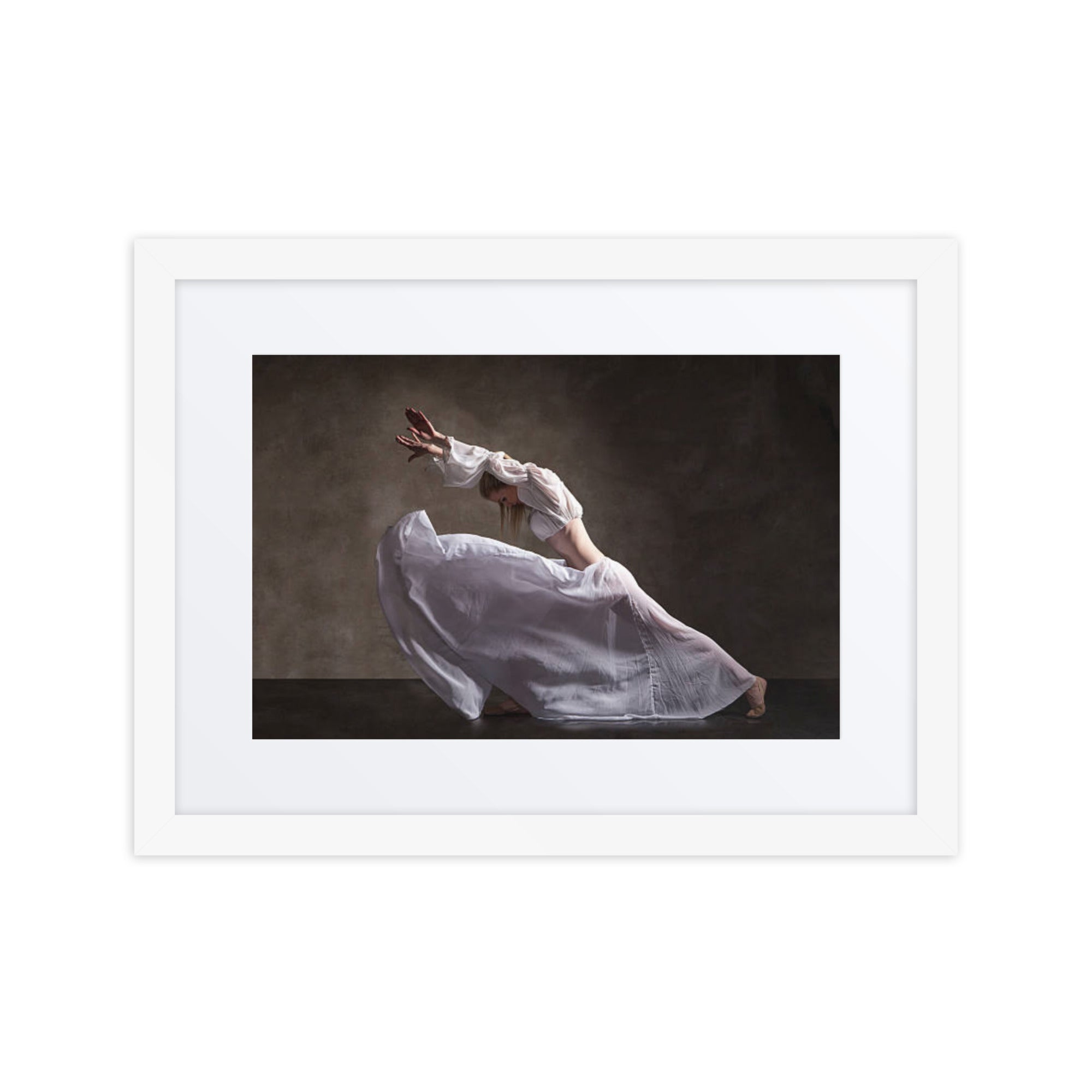 Flow of Serenity | Dance-Art Framed Poster #46 (17.5" H x 21.5" W)