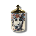 Flower Lina Cavalieri Candle Jar with Gold Lid