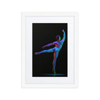 Fluorescent Arabesque | Dance-Art Framed Poster #60 (21.5" H x 17.5" W)