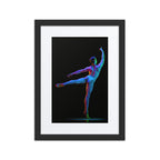 Fluorescent Arabesque | Dance-Art Framed Poster #60 (21.5" H x 17.5" W)