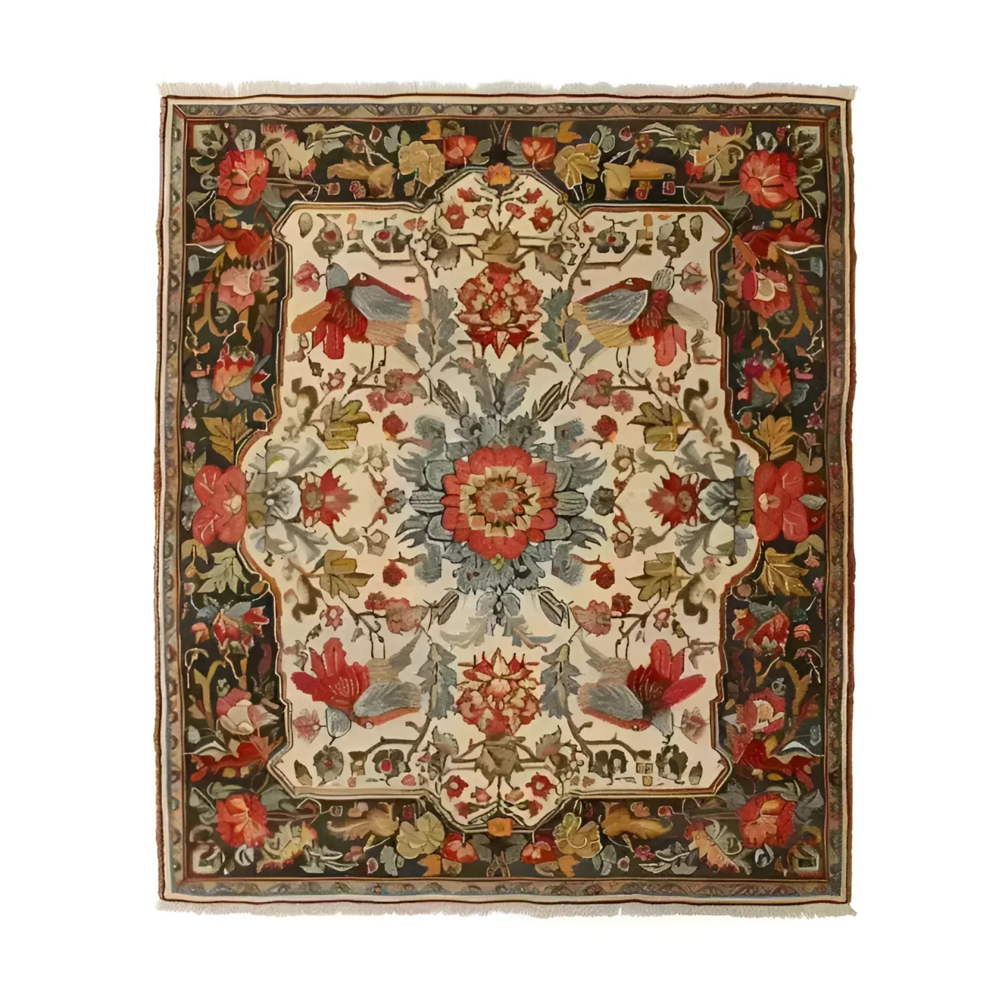 Fluttering Bloom Hand Knotted Area Rug