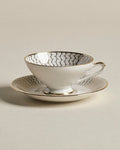 Bavarian Porcelain Cup — Gold Interior with Saucer By Forgrave
