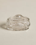 Cut Glass Sugar Jar — Geometric Faceted Design By Forgrave