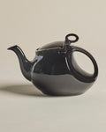 Hall Black Ceramic Teapot — Streamline with Gilt By Forgrave