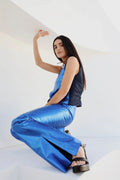 PANTALON FORMAL CUERO | AZÚL GALÁCTICO
