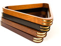 Action Wood Triangle with Brass Inserts