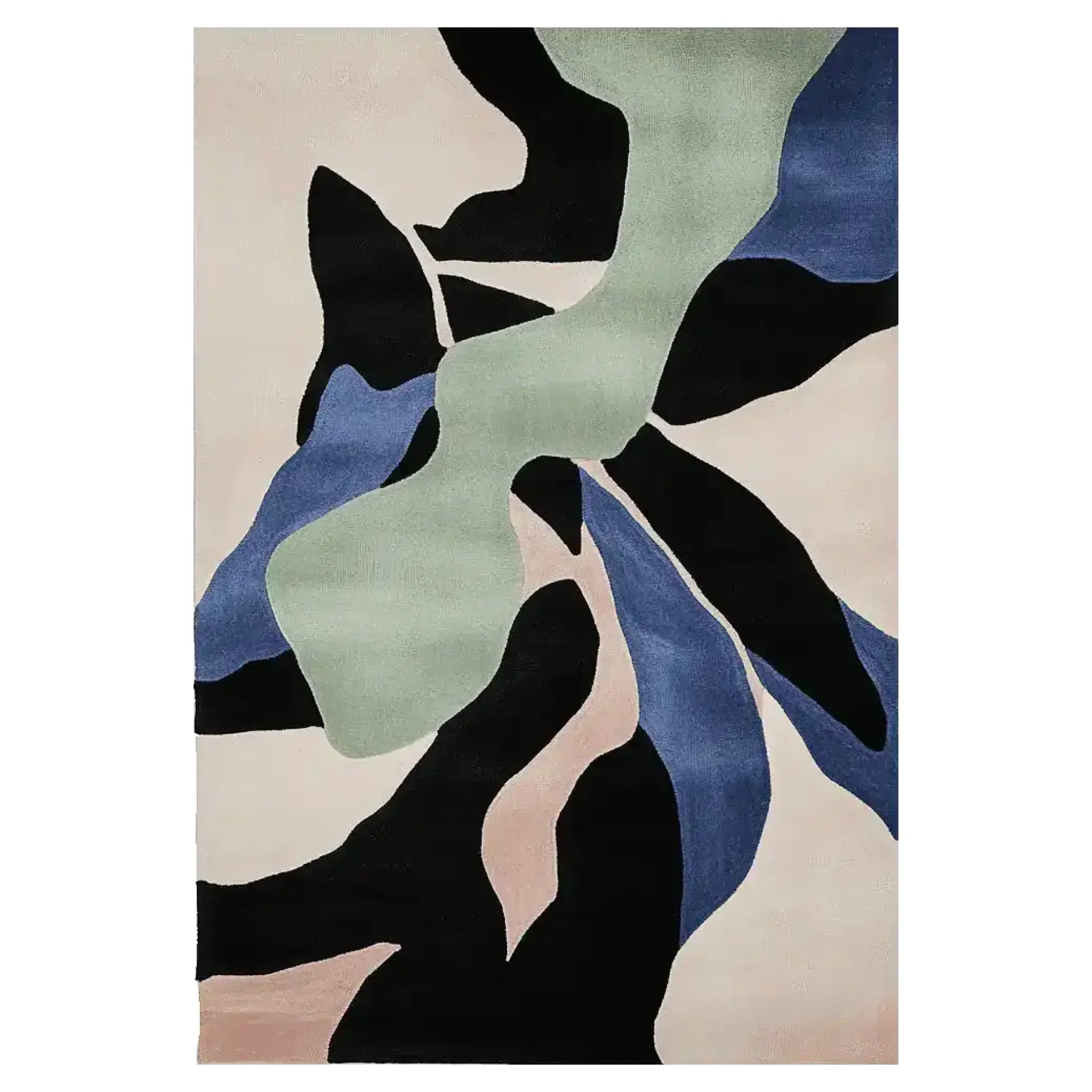 Fragmented Nature Flow Hand Tufted Rug
