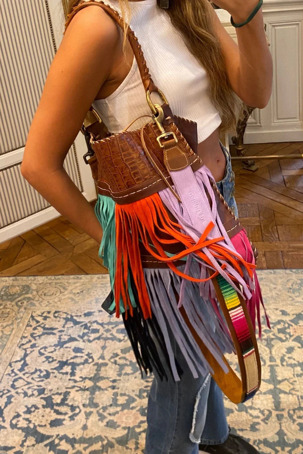 FRINGES BAG MULTICOLOR