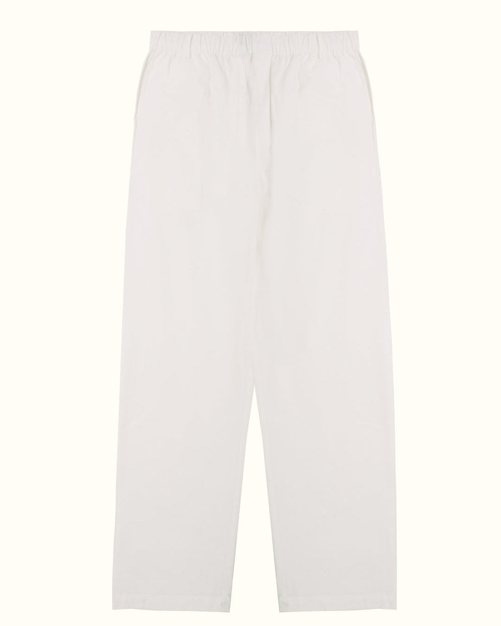 Pantalón de lino blanco