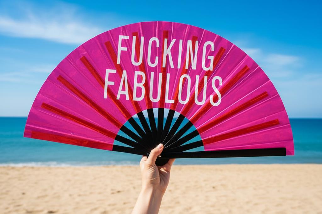 Fucking Fabulous Holographic Fan
