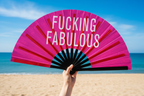 Fucking Fabulous Holographic Fan