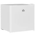 46 Litre Table Top Mini Fridge with Ice Box, Reversible Door, Adjustable Temperature, Cream