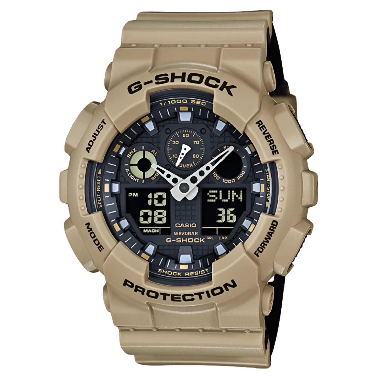 Casio Military Resin Watch — Beige