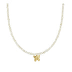 Gargantilla 'Butterfly' - Perlas con Amuleto de Mariposa