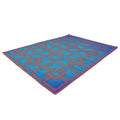 Gatsby's Garden Dhurrie Cotton Rug - Blue