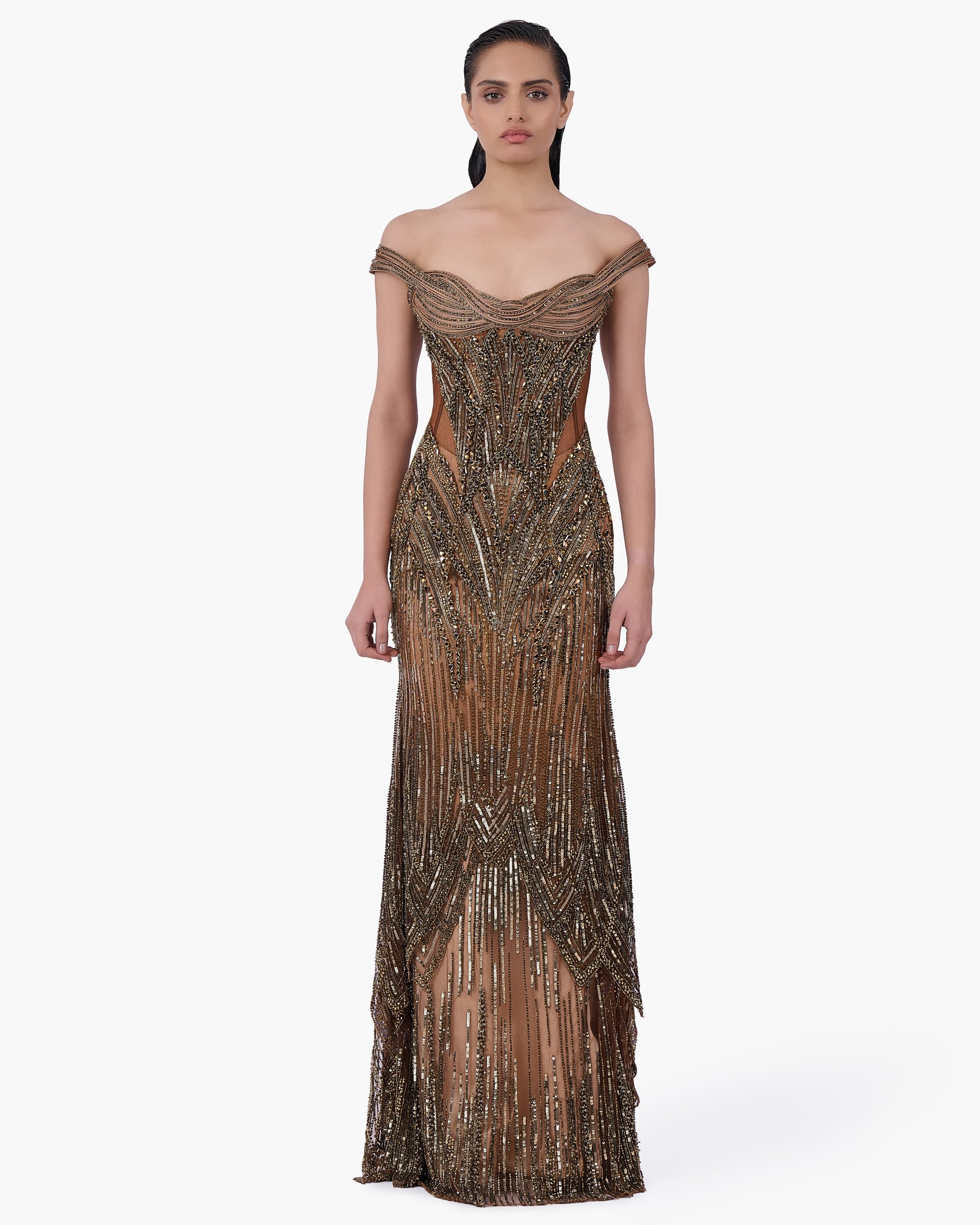 The Regalia Net Gown By KYNAH, Luxury Indian Fashion & Bridal Wear