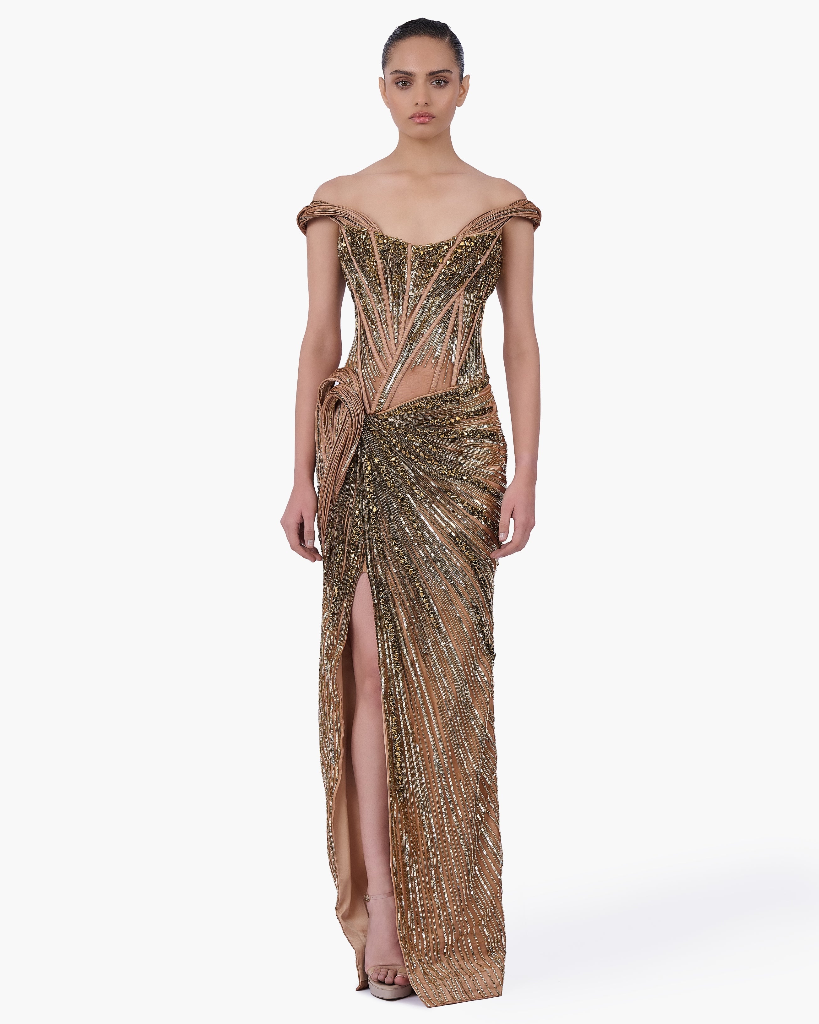 The Gilded Empress Gown By KYNAH, Luxury Indian Fashion & Bridal Wear