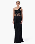 The Noir Embellished Sari Gown By KYNAH, Luxury Indian Fashion & Bridal Wear