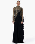 The Eclipse Sari Gown By KYNAH, Luxury Indian Fashion & Bridal Wear