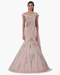 The Champagne Veil Sari Lehenga By KYNAH, Luxury Indian Fashion & Bridal Wear
