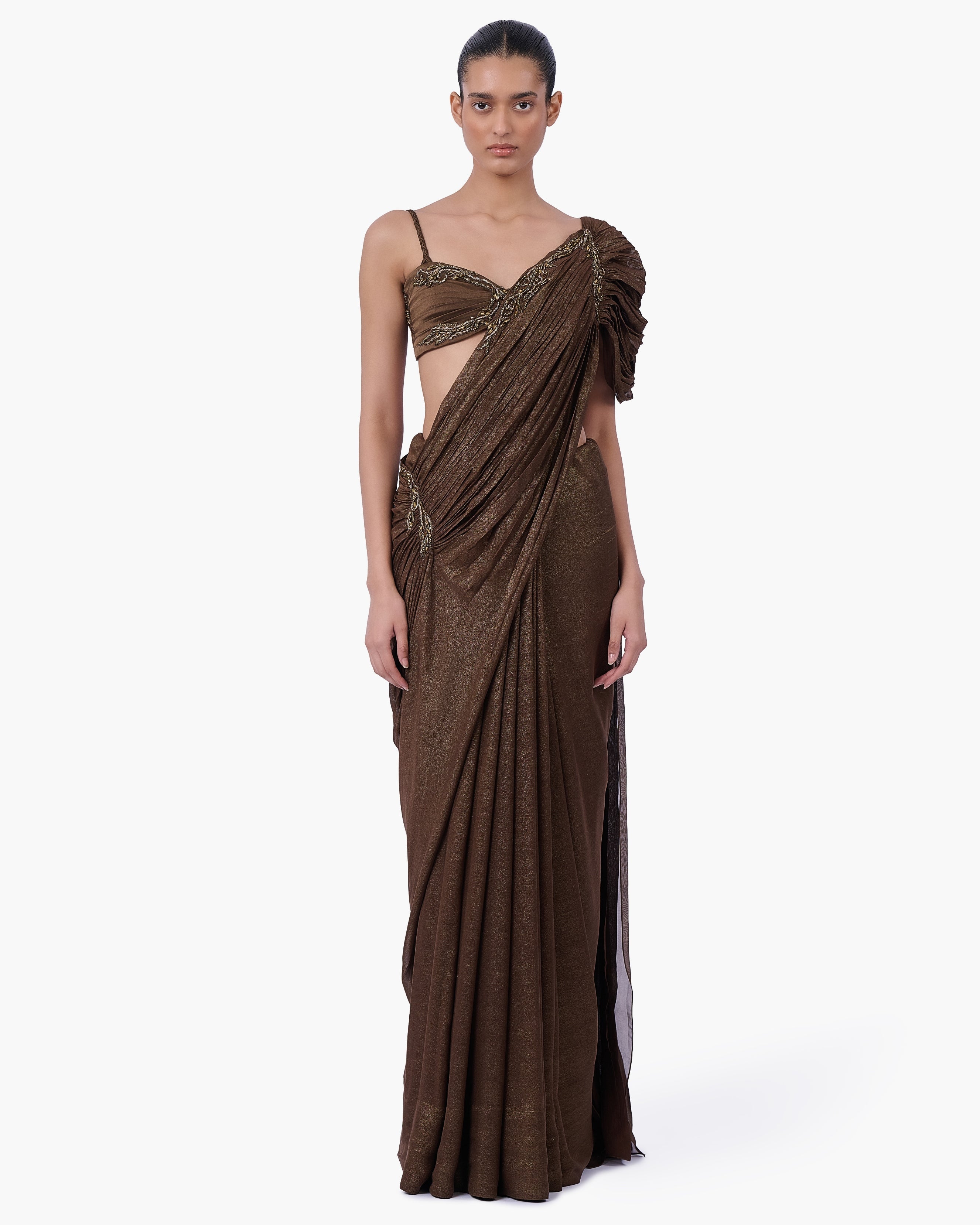 The Axis Drape Sari By KYNAH, Luxury Indian Fashion & Bridal Wear